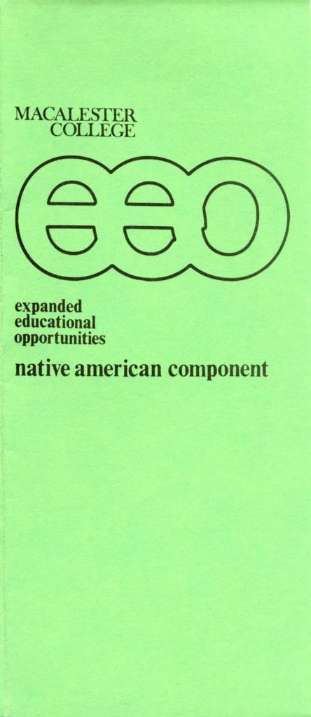Front of EEO Native American Component brochure