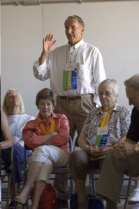 Members of the Class of 1951 at a 2006 forum