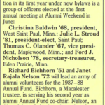 Article about Richard Eichhorn co-leading Annual Fund alumni volunteers