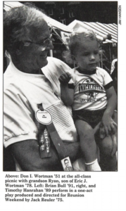 Don Wortman holding his grandson