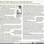 Article about Class of 1951 at 55th Reunion in 2006