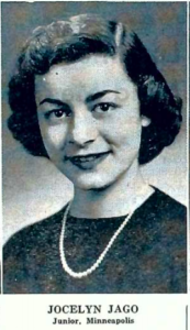 The Mac Weekly 10/7/1949 Jocelyn Jago Junior portrait