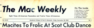 The Mac Weekly 9/29/1950 Scot Club Dance