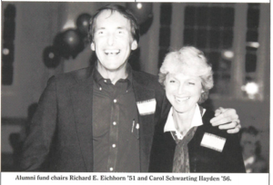 November 1986 Alumni Fund Chairs including Richard Eichhorn '51