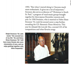 Winter 2003 Ralph Swanson '51, career & music, p. 2