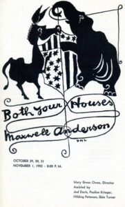 Theater Both Your Houses Program Cover