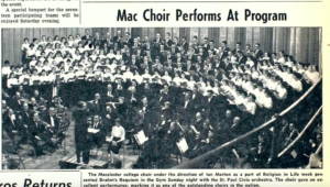 Mac Weekly Mac Choir Performs Requiem