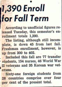 The Mac Weekly 9/26/1952 - Fall Enrollment