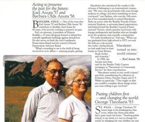 November 1997 Karl Anuta and Barbara Olds Anuta article