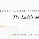 Theater The Lady's not for Burning Program Cover
