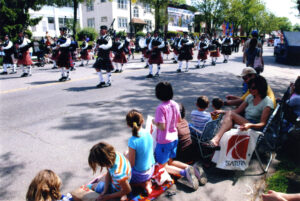 Parade with Bagpipers