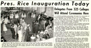 The Mac Weekly 10/2/1959 Rice Inauguration