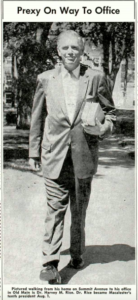 The Mac Weekly 10/3/1958 President Rice Walking