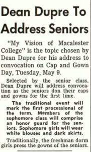 The Mac Weekly 5/5/1961 Convocation Speaker