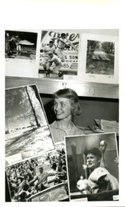Woman with photo display class of 1961