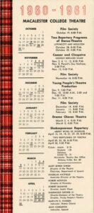 Theater Calendar 1960-1961