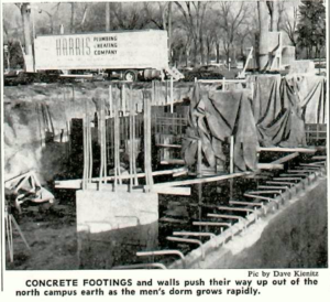 Photo of Dorm Construction 1/11/1963