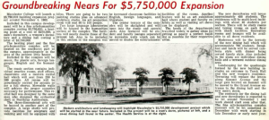 10-05-1962 The Mac Weekly article about Construction