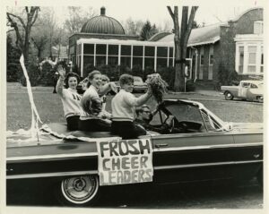Homecoming Parade 1964 Frosh Cheerleaders