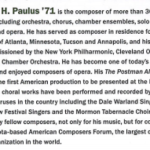 Stephen Paulus '71, composer of more than 300 works