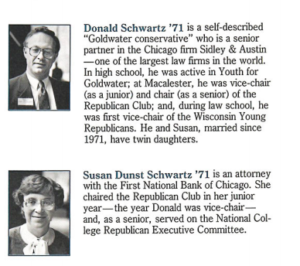 Bios of of Donald Schwartz and Susan Dunst Schwartz