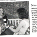 Diane Miller '71 hosted a potluck for 24 alums from the Boston area