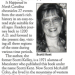 Scotti Kelley '71 author of It Happened in North Carolina