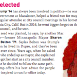 Sharon Sayles Belton '71, former Minneapolis Mayor, inspires fellow alum to run for city council
