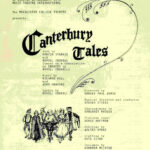 Announcement for Canterbury Tales Spring 1971