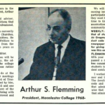 Mac Weekly 9/13/1968 article with new president Arthur Flemming