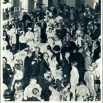 Picture of crowd in Cochran Lounge during orientation in The Mac Weekly 9/15/1967