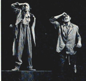 Two performers in Waiting for Godot Fall 1968