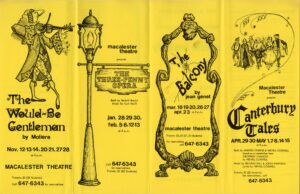 Season brochure for Theater 1970-1971