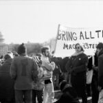 Macalester students in front of the Capitol at November, 1969, March on Washington