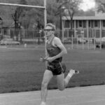 Runner at MIAC track meet, Spring 1969