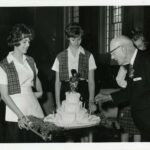 Founders Day - lighting candles on the cake 1968