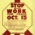 Moratorium Poster - Stop War, Work for Peace in Vietnam