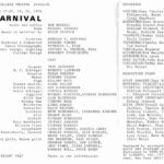 Theater Carnival Program 1974
