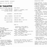 Theater Story Theatre Program & Cast 1974