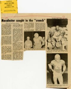 Football "Crunch" article TC Courier 2 October 1975