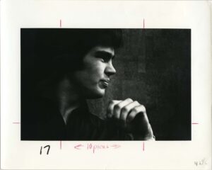 Black and white portrait of Ray circa 1976