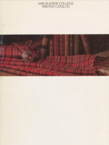 with photo of tartan and books