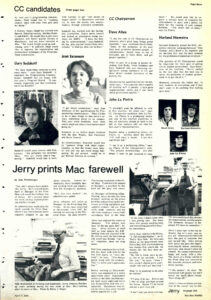 The Mac Weekly 4/7/1978 Executive Committee Candidates