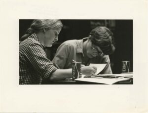 Students studying with Coke 1977-1978