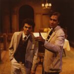 Two students on stage in 1980 production of Ah Wilderness