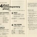 Program for 4 Short Contemporary Plays 1980