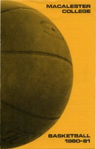 Cover of program for Basketball 1980-1981