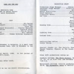 Program of Arms and the Man 1985-1986