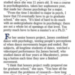 Excerpt of Mac Today 1996 mentioning Cynthia James Class of 1986