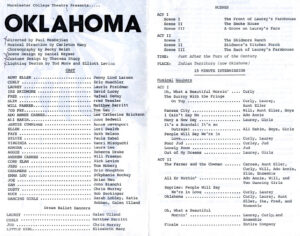 A program of the production Oklahoma in 1984